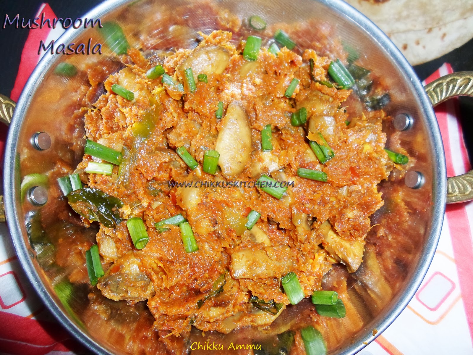 Chikkus Kitchen Mushroom Masala Recipe / Mushroom Dry Masala