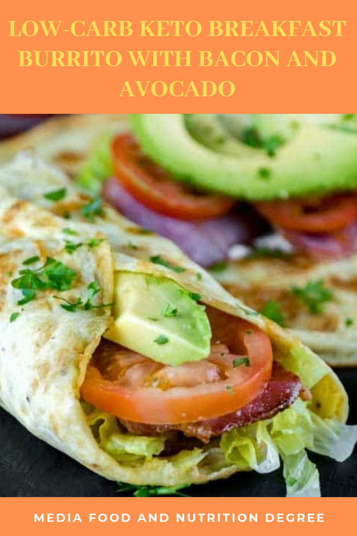 LOWCARB KETO BREAKFAST BURRITO WITH BACON AND AVOCADO EASYRECIPE 