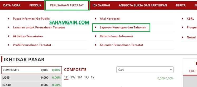 Cara Mencari Laporan Keuangan Di Idx