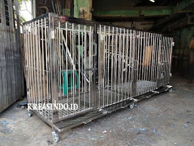 Kandang Anjing Stainless Keren pesanan Bpk Lutfi di Kelapa Gading Jakarta Utara