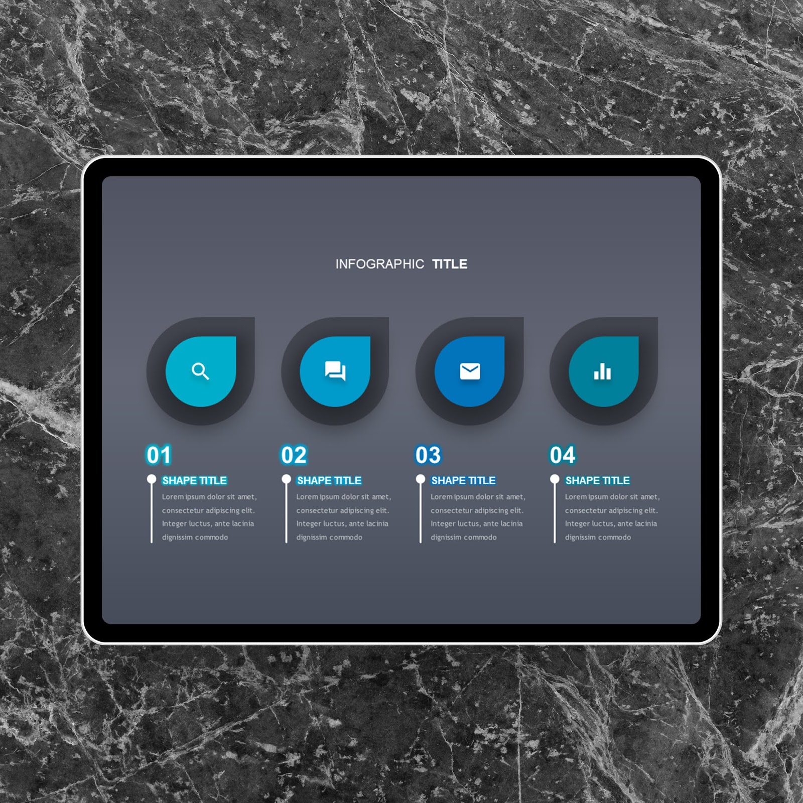 Drop Horizontal List PowerPoint Templates PowerPoint Free
