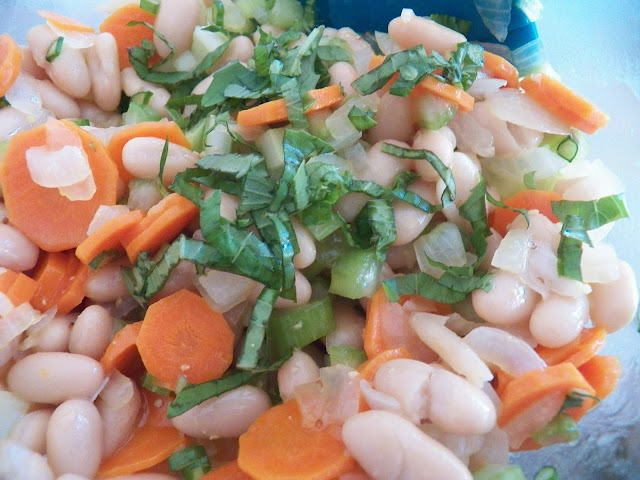 White Bean, Celery and Carrot Salad