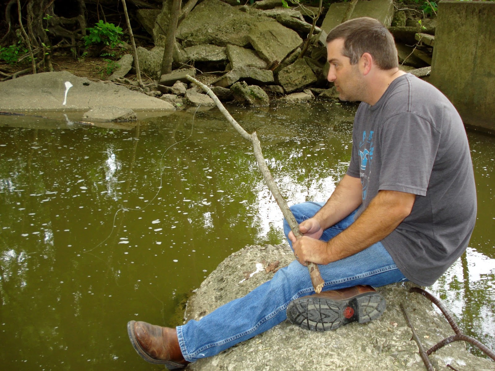 Experiencing Illinois The Spillway at Gillespie Lake