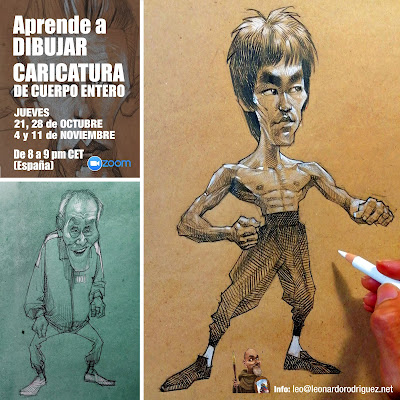 caricature workshop-in barcelona- by-leonardo rodriguez