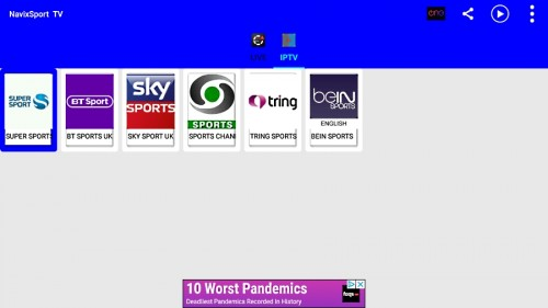 تطبيق NavixSport TV لمشاهدة القنوات الرياضية المشفرة والمفتوحة