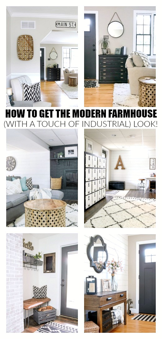 How to Get the Modern Farmhouse (with a touch of Industrial) Look!