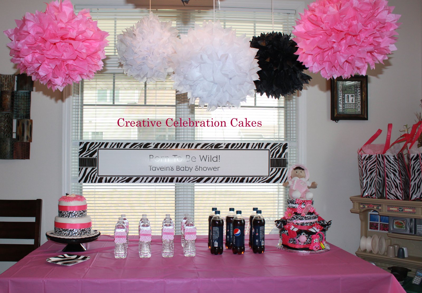 Perfectly Magical Events A Pink and Black Baby Shower