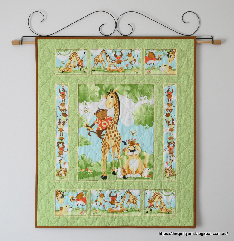 The Quilt Yarn Quilted Nursery Panel Baby Quilt In ETSY shop