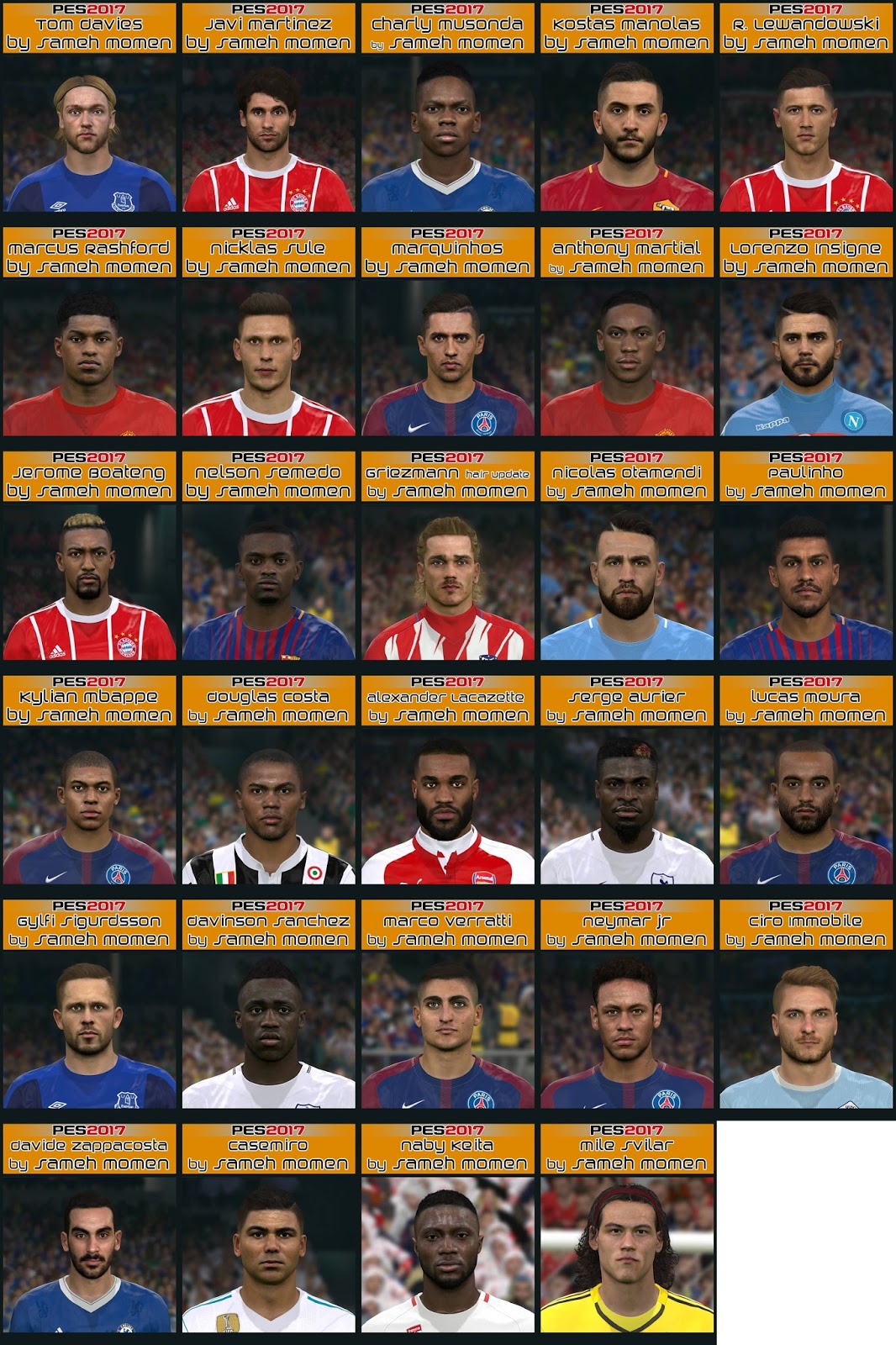 Pes 2017 Sameh Momen Facepack November 2017 Soccerfandom Com Free Pes Patch And Fifa Updates