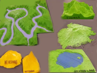   Nehir ve Akarsu yataklarının kapladığını 3D Nesneler ile gösterme