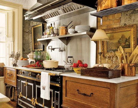 Eye For Design: Decorate An Old World Kitchen With Antique Art