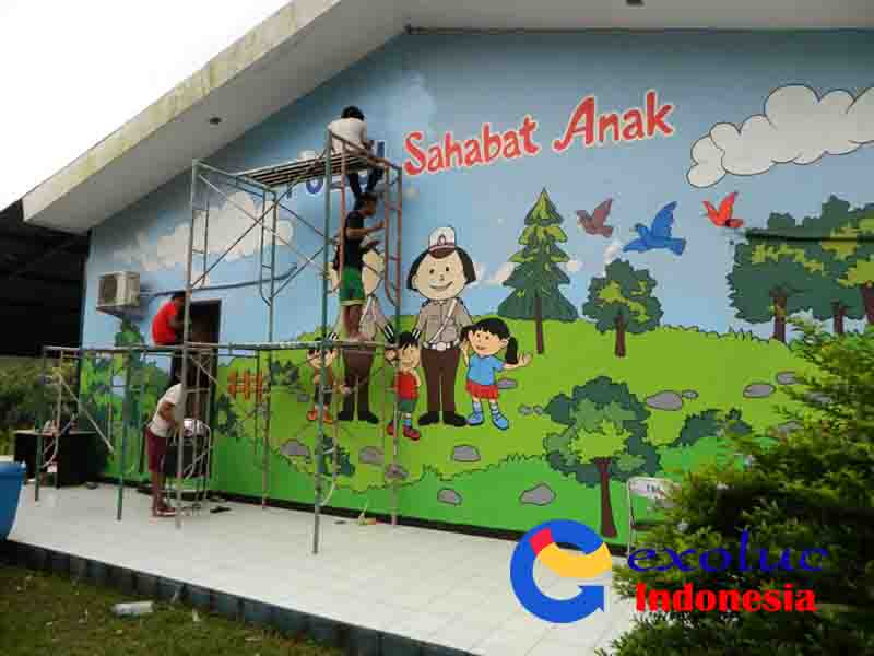 Lukis Dinding TK PAUD SD Exoluc Indonesia Layanan