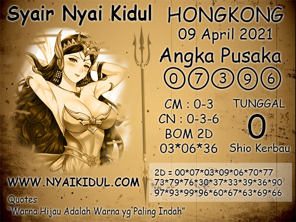 Syair Nyai HONGKONG 09 APRIL 2021