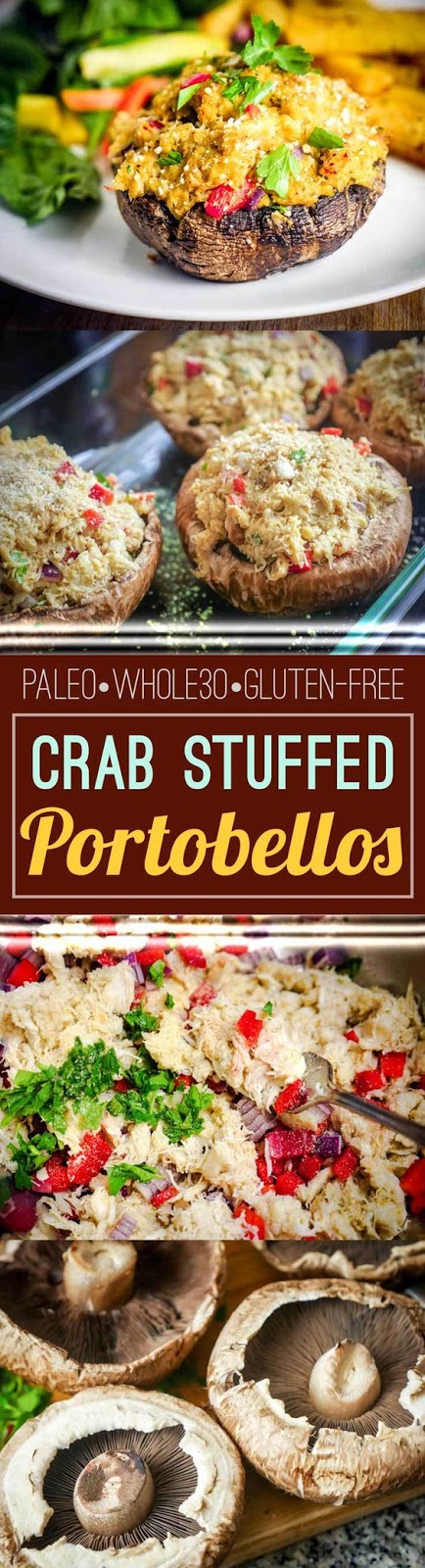 Crab Stuffed Portobellos Recipe - Girls Dishes