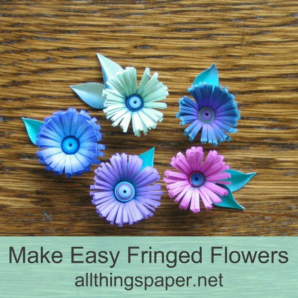 Make Exotic Quilled Fringed Flowers