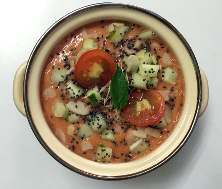 Gazpacho de nectarinas