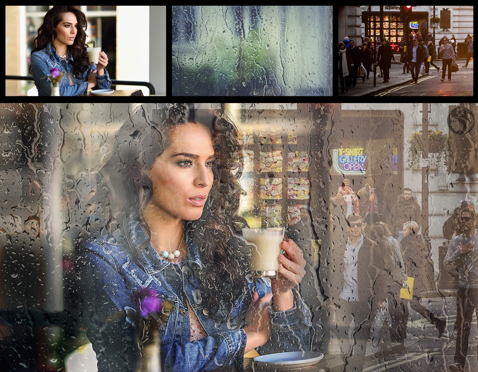 Wet Glass Window Reflection Effect Tutorial