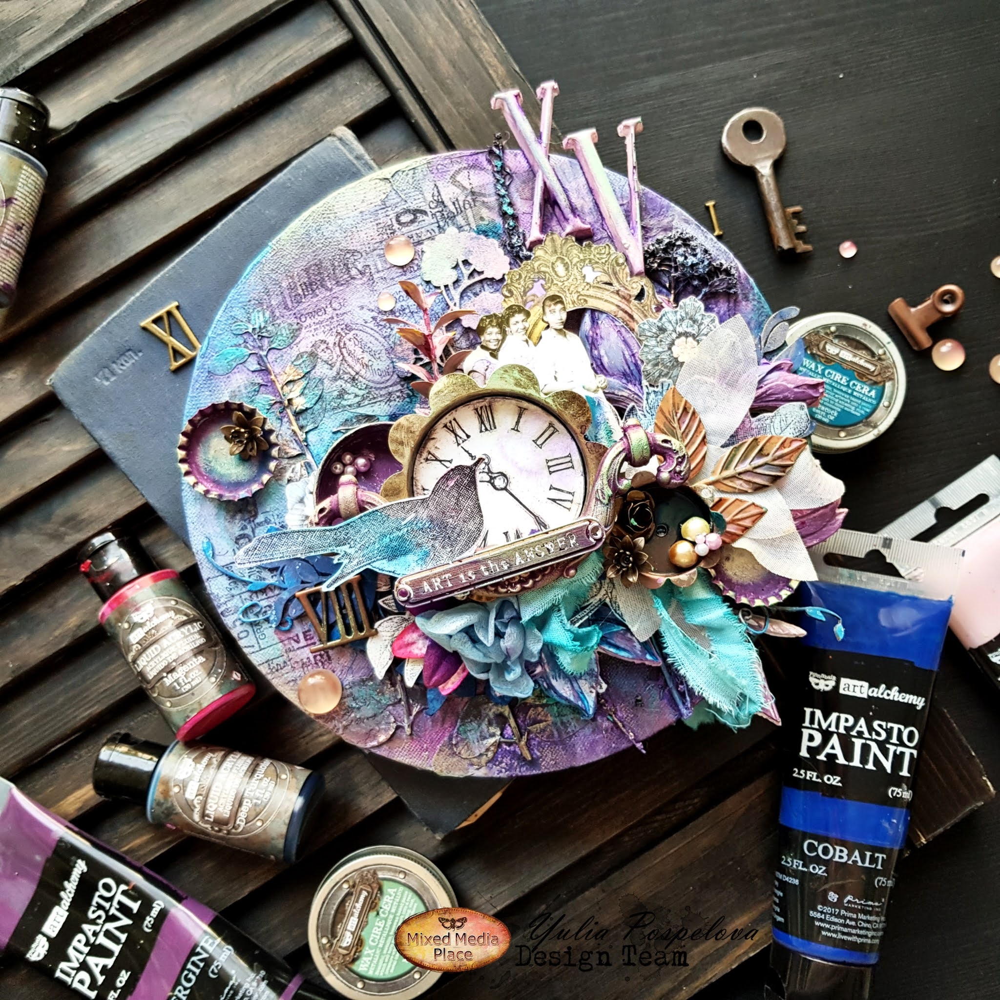 Finnabair Art Alchemy Liquid Acrylic Paint 1 Fluid Ounce Violet