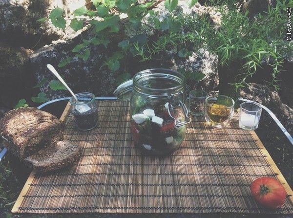 Recette Salad Jar de haricots verts parsemés de graines de chia Markal