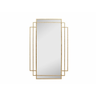 Espejo decoracion en forja oro estilo actual