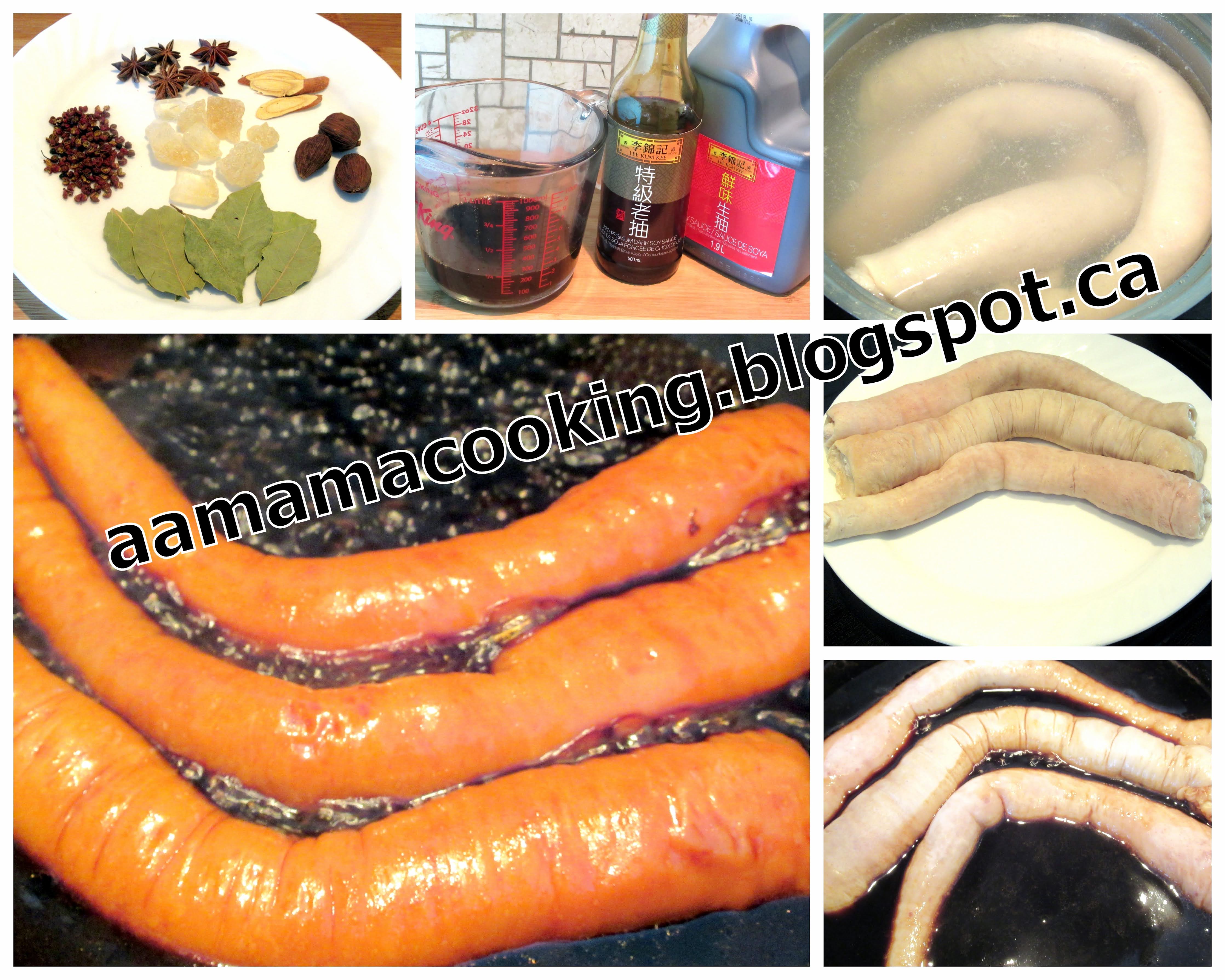 AA mama 氣炸滷水豬大腸 Air Fryer Brine Pork Intestine