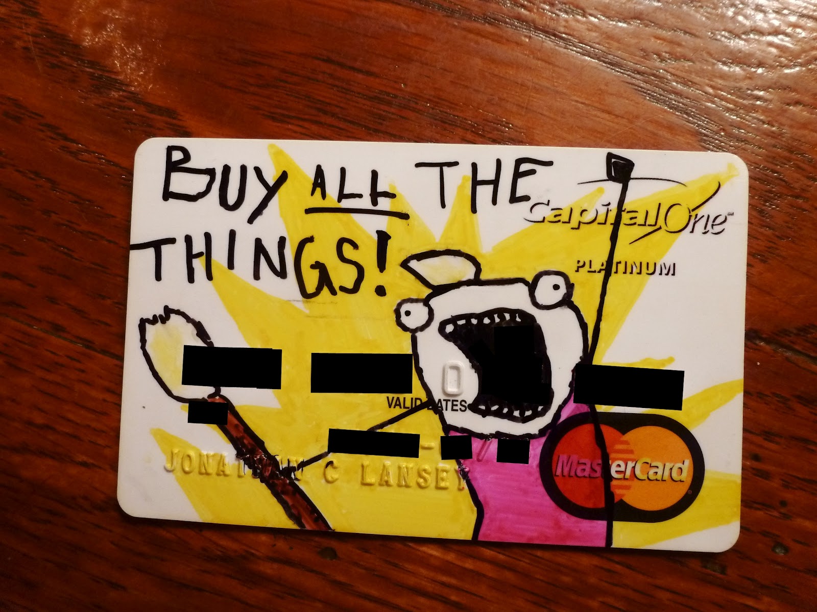 The Lansey Brothers Blog Buy All The Things Credit Card Design