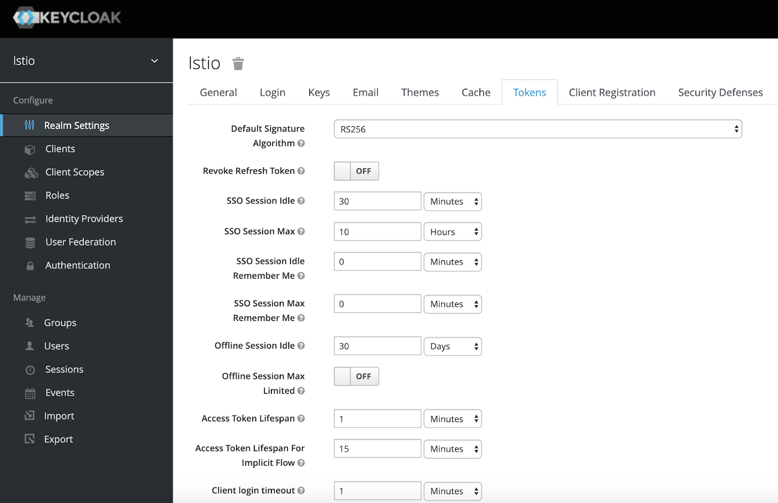 End-user authentication with Istio and KeyCloak on the AWS EKS environment