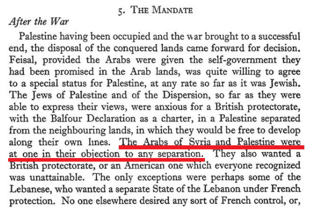 British Naval analysis in 1943: No such thing as Palestinians or Palestinian nationalism Mandate1