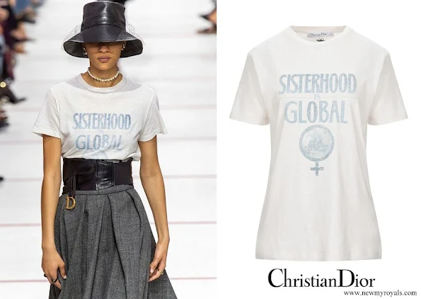 Beatrice Borromeo wore Christian Dior sisterhood is global t shirt