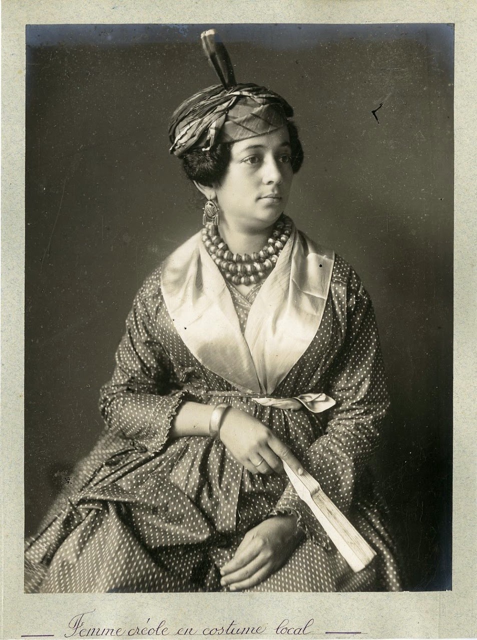 ORIGINALE PHOTO MARTINIQUE XIXe Femme Leon Sully Panier