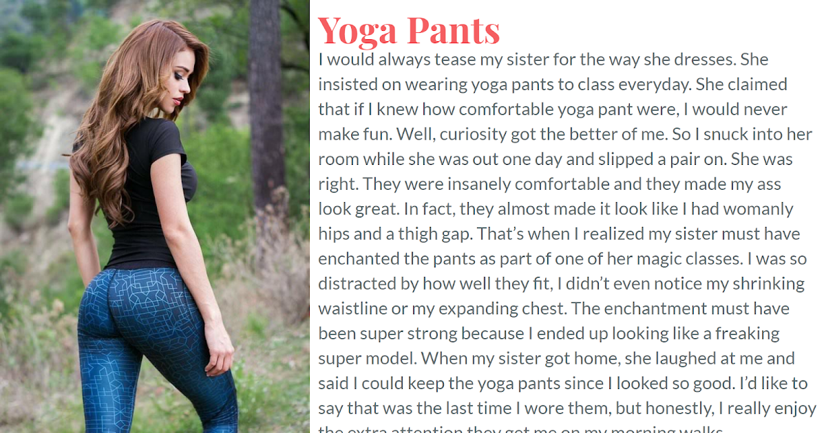 Ms Alexandra S Tg Captions Yoga Pants