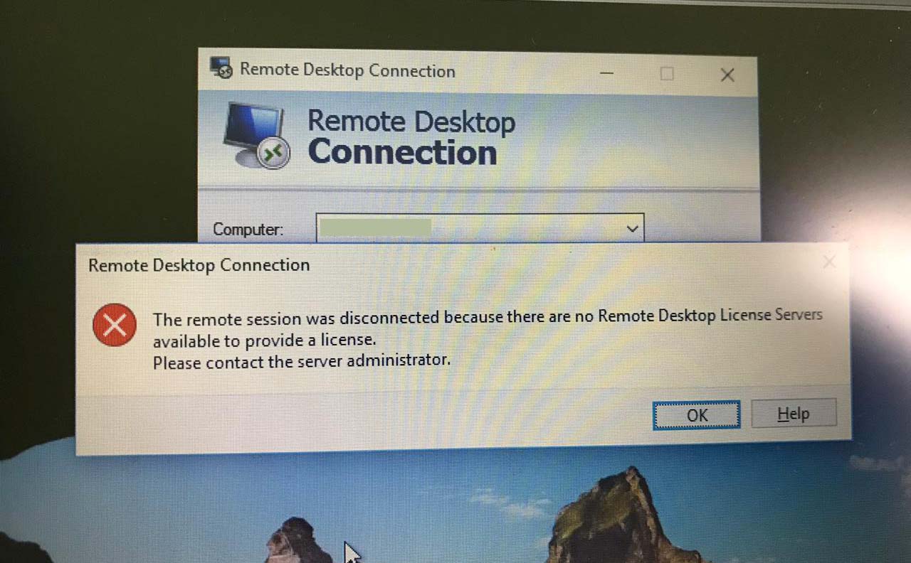 Error remote connection