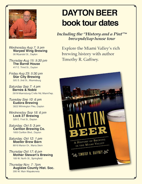 Image of History and a Pint (TM) tour schedule flyer.