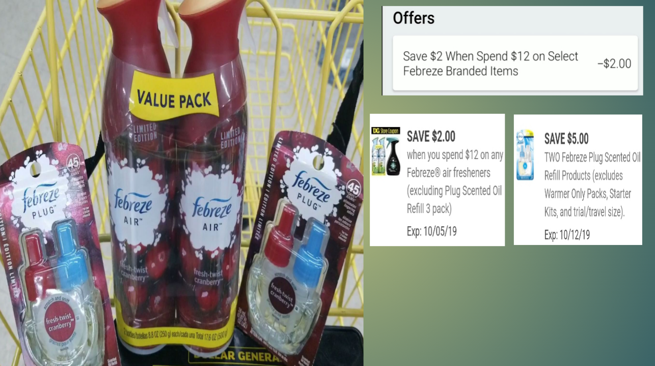 ANOTHER OPTION DOLLAR GENERAL FEBREZE HOLIDAY 2/12 PROMO