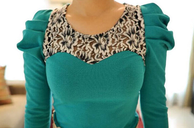 gaun bubble sleeve eva lendel