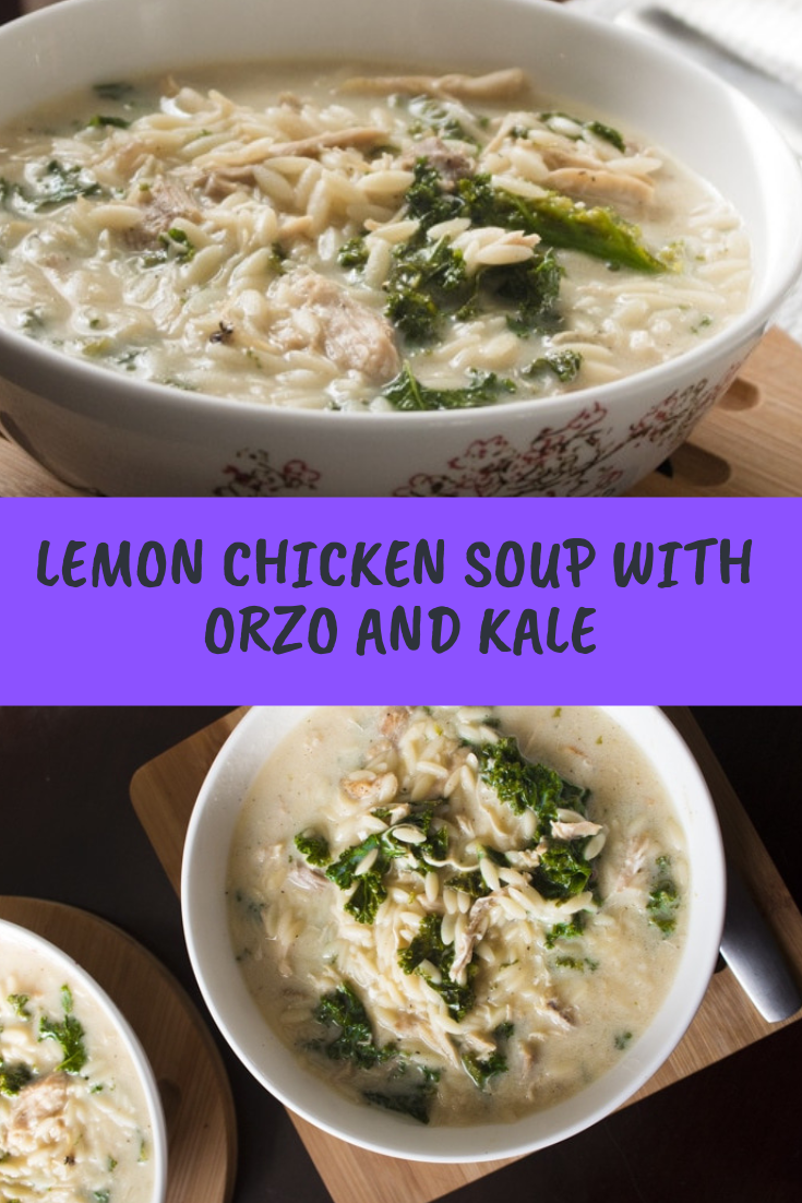 LEMON CHICKEN SOUP WITH ORZO AND KALE RECIPE