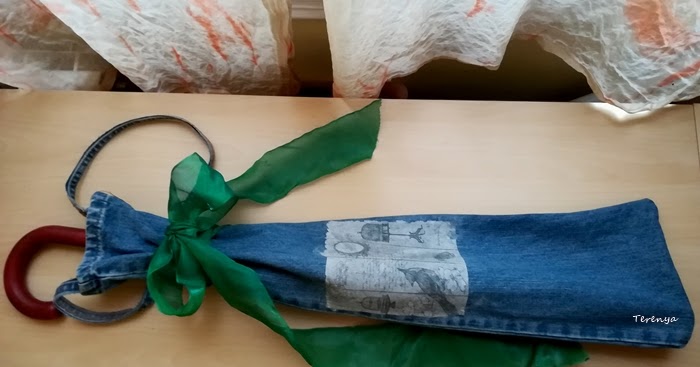 Packaging reciclando unos tejanos By Terenya