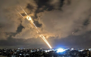 bombing Gaza Strip