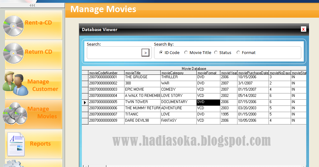 Contoh program web penyewaan vcd converter Contoh program web penyewaan vcd converter