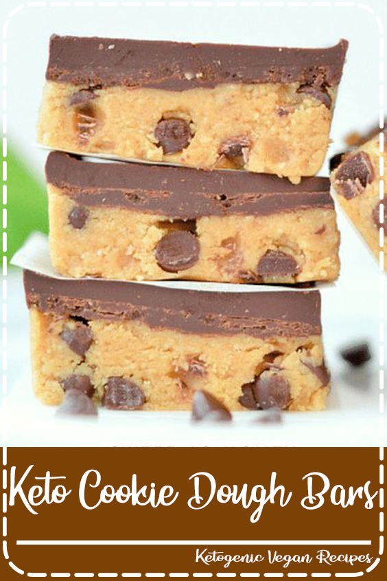 Keto Cookie Dough Bars Food Brenda