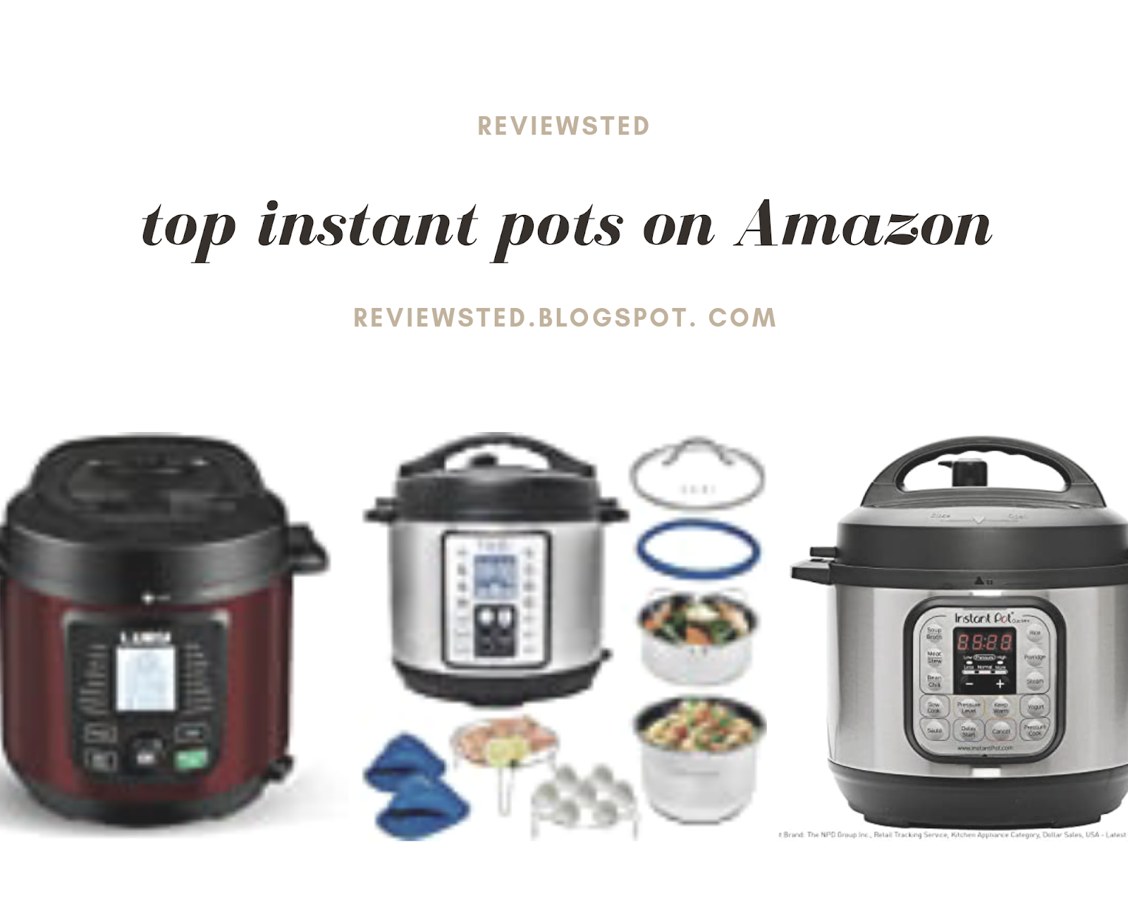 The top instant pots on Amazon