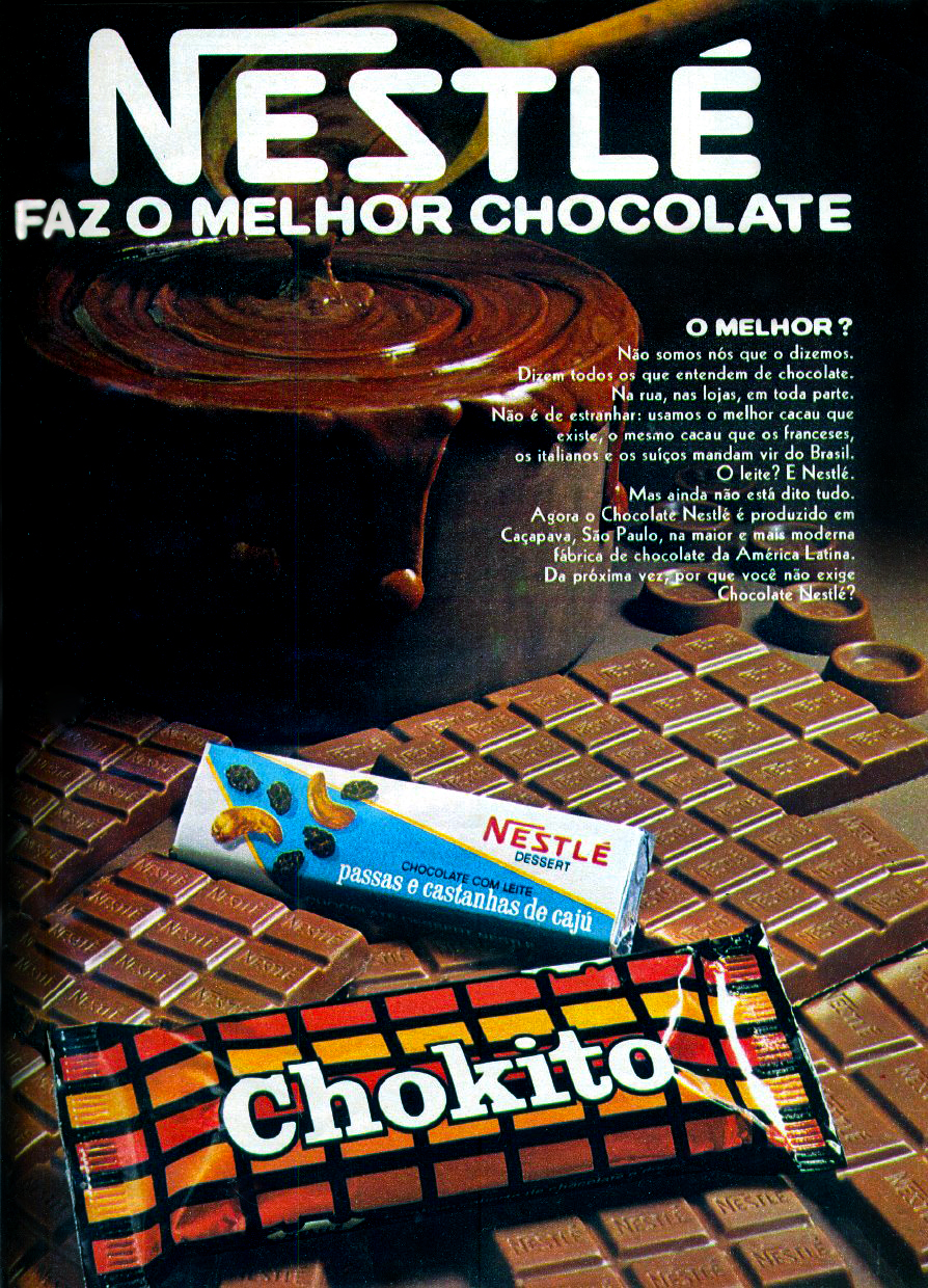 Chocolate Nestlé 1972 Propagandas Históricas Propagandas Antigas