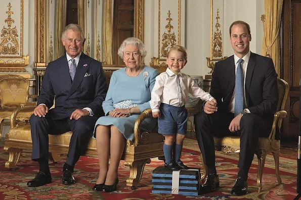 Prince William, Prince George, and the Duchess of Cambridge