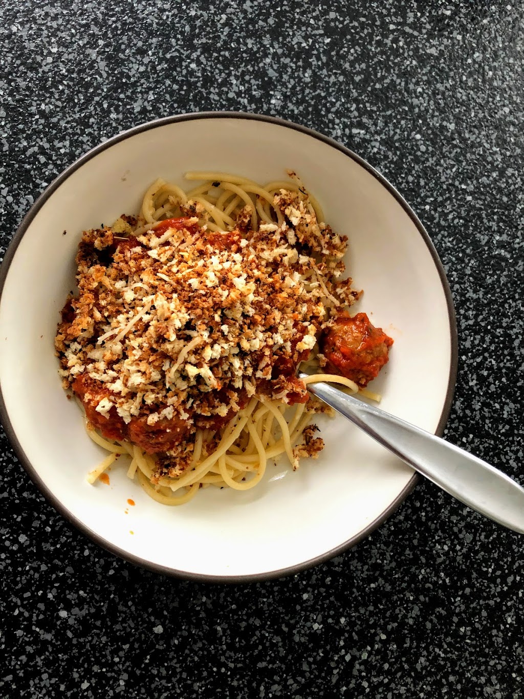 Stuff, Things, etc. Spaghetti with Breadcrumbs