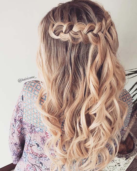 24 Simple Half Down Braids Hairstyles With Weave For Medium Hair