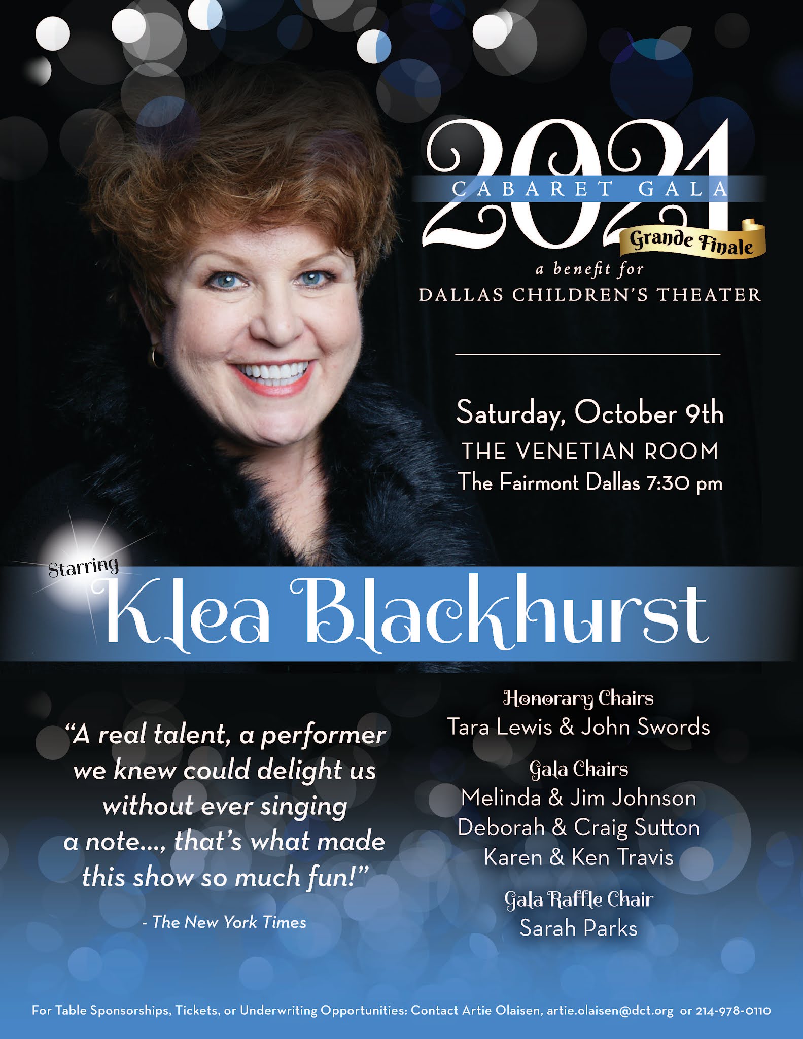 RSVP Calendar 2021 Cabaret Gala for Dallas Children's Theater