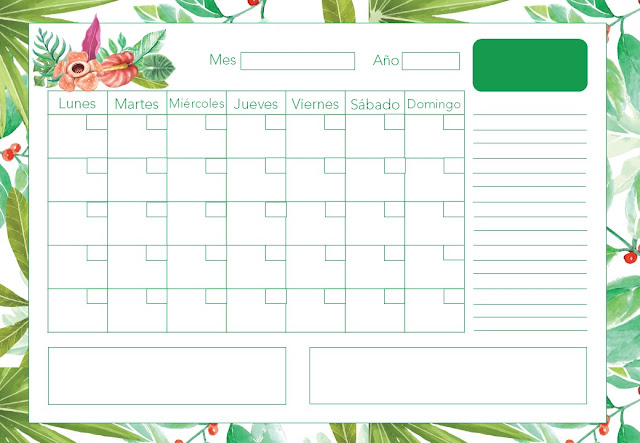 Calendario sin números para imprimir: crea tu propio plan sin restricciones