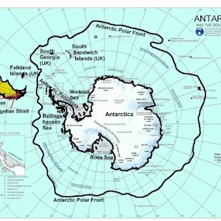 दक्षिण महासागर - southern ocean in Hindi
