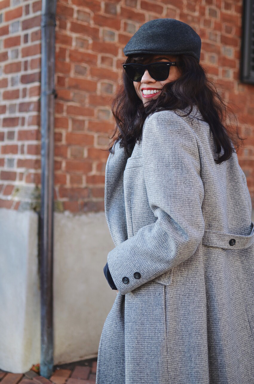 Houndstooth coat street style Houndstooth coat street style