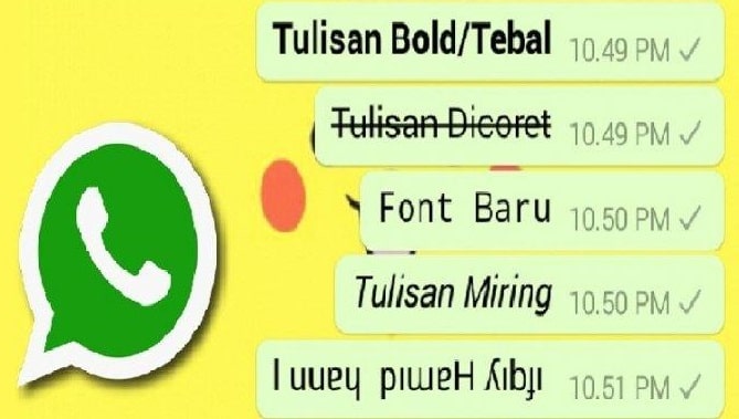 Cara Membuat Tulisan Unik Di WhatsApp